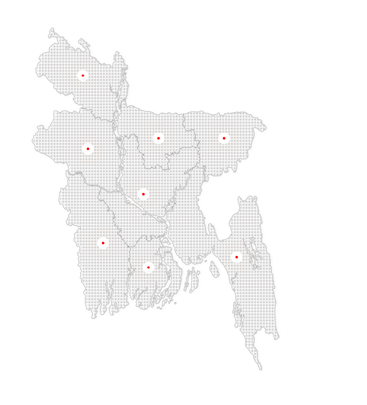 বাংলাদেশের মানচিত্র — সার্ভিস এলাকা